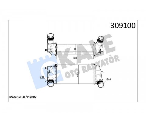 TURBO RADYATÖRÜ FORD FİESTA-COURİER-ECOSPORT-BMAX 13> 1.0 ECOBOOST