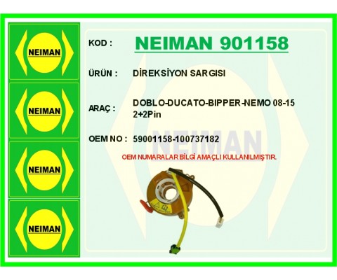 DİREKSİYON SARGISI DOBLO-DUCATO-BIPPER-NEMO 08-15 2 2Pin