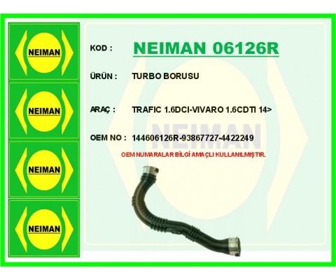 TURBO BORUSU TRAFIC 1.6DCI-VIVARO 1.6CDTI 14>