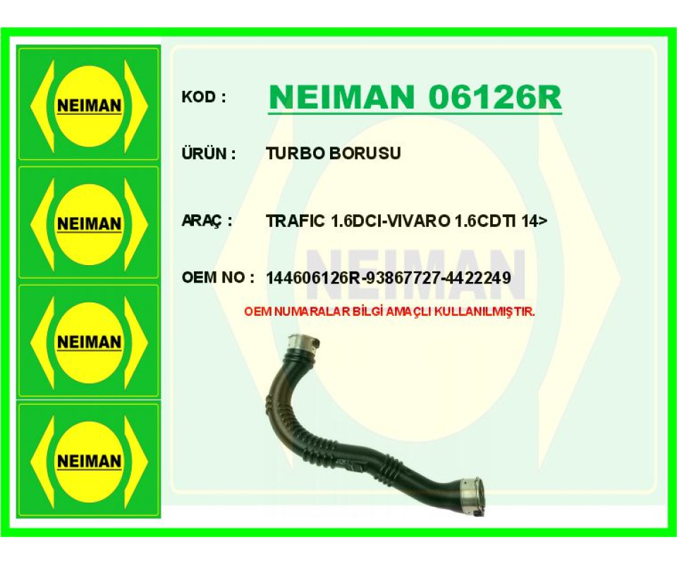 TURBO BORUSU TRAFIC 1.6DCI-VIVARO 1.6CDTI 14>