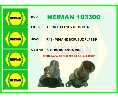 TERMOSTAT YUVASI CONTALI R19 - MEGANE BORUSUZ PLASTİK