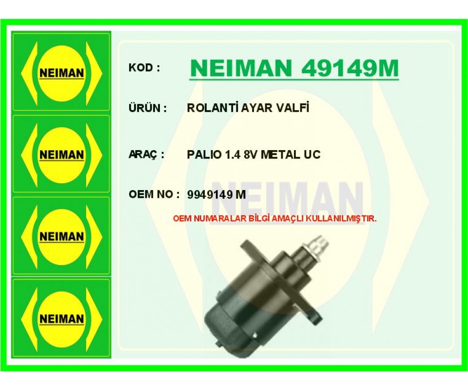 ROLANTİ AYAR VALFİ PALIO 1.4 8V METAL UC