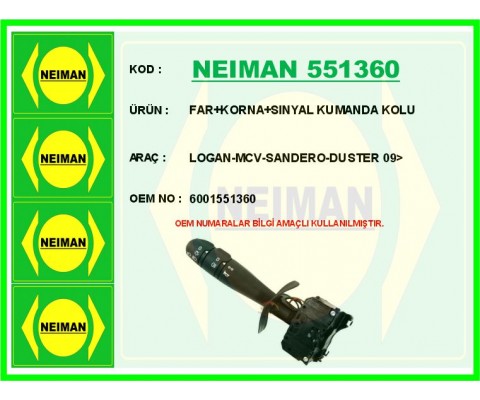 FAR KORNA SINYAL KUMANDA KOLU LOGAN-MCV-SANDERO-DUSTER 09>