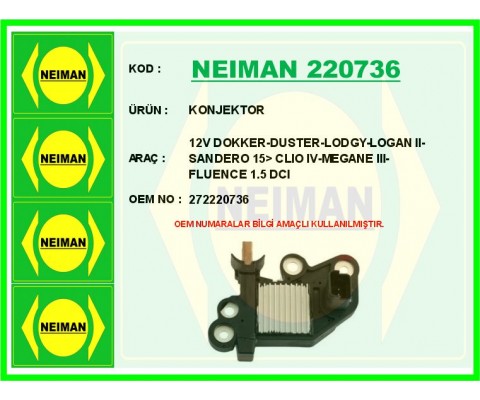 KONJEKTOR 12V DOKKER-DUSTER-LODGY-LOGAN II-SANDERO 15> CLIO IV-MEGANE III-FLUENCE 1.5 DCI