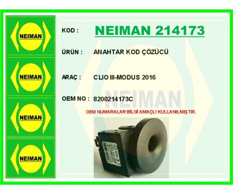 ANAHTAR KOD ÇÖZÜCÜ CLIO III-MODUS 2016