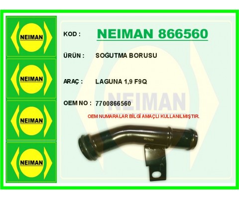 SOĞUTMA BORUSU LAGUNA1.9 F9Q