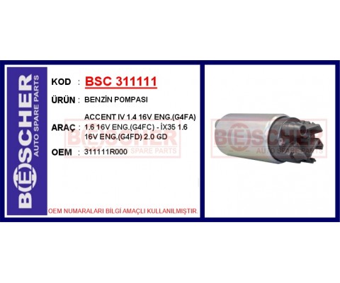 ACCENT IV 1.4 16V ENG. G4FA 1.6 16V ENG. G4FC - İX35 1.6 16V ENG. G4FD 2.0 GD