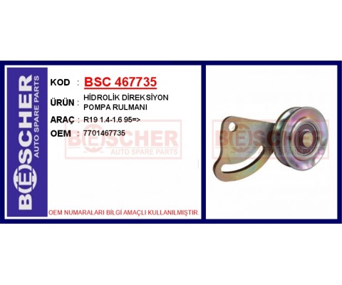 HİDROLİK DİREKSİYON POMPA RULMANI R19 1.4-1.6 95 >