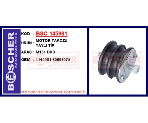 MOTOR TAKOZU YAYLI TİP M131 DKŞ
