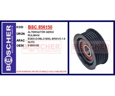 ALTERNATÖR GERGİ RULMANI EGEA-DOBLO-500L-BRAVO-1.6 MJTD.