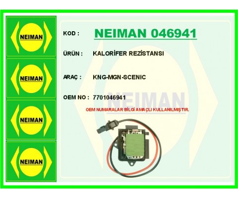 KALORİFER REZİSTANSI KNG-MGN-SCENIC