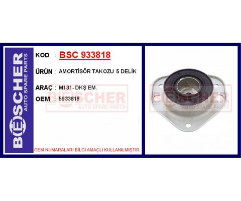 AMORTİSÖR TAKOZU 5 DELİK M131- DKŞ EM.