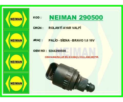 ROLANTİ AYAR VALFİ PALİO - SİENA - BRAVO 1.6 16V
