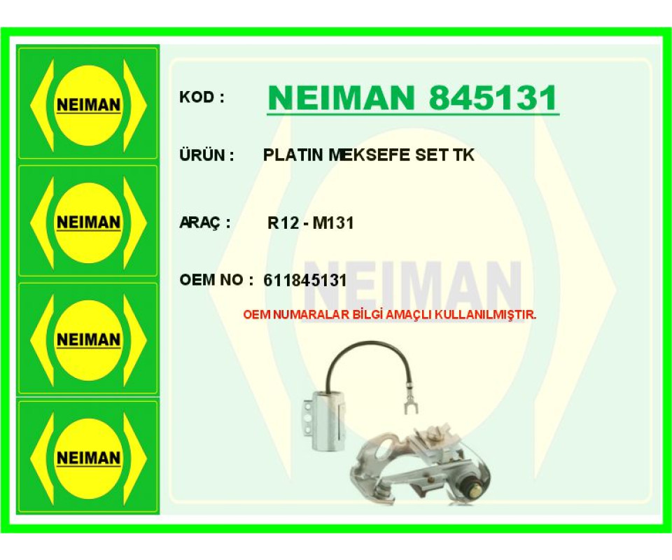 PLATIN MEKSEFE SET TK R12 - M131