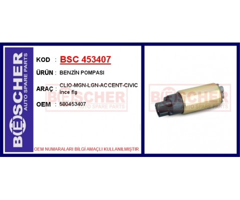 BENZİN POMPASI CLIO-MGN-LGN-ACCENT-CIVIC ince fiş