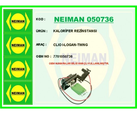 KALORİFER REZİNSTANSI CLIO I-LOGAN-TWNG
