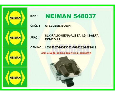 ATEŞLEME BOBINI SLX-PALIO-SIENA-ALBEA 1.2-1.4-ALFA ROMEO 1.4