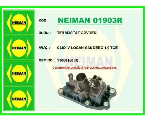 TERMOSTAT GÖVDESİ CLIO IV LOGAN-SANDERO 1.0 TCE