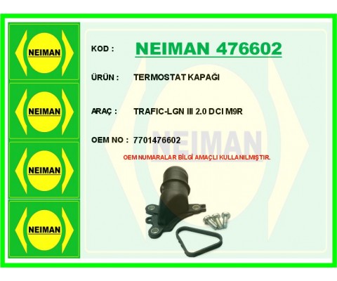 TERMOSTAT KAPAĞI TRAFIC-LGN III 2.0 DCI M9R