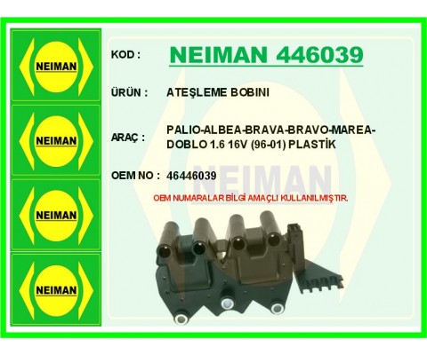 ATEŞLEME BOBINI PALIO-ALBEA-BRAVA-BRAVO-MAREA-DOBLO 1.6 16V 96-01