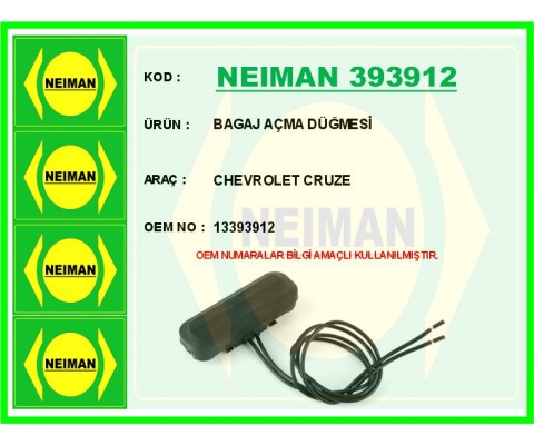 BAGAJ AÇMA DÜĞMESİ OPEL ASTRA J-INSIGNIA A-CHEVROLET CRUZE