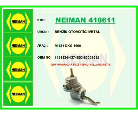 BENZİN OTOMOTİĞİ METAL M 131 DKS 1600