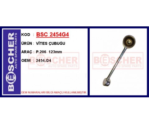 VİTES ÇUBUĞU P.206 123mm