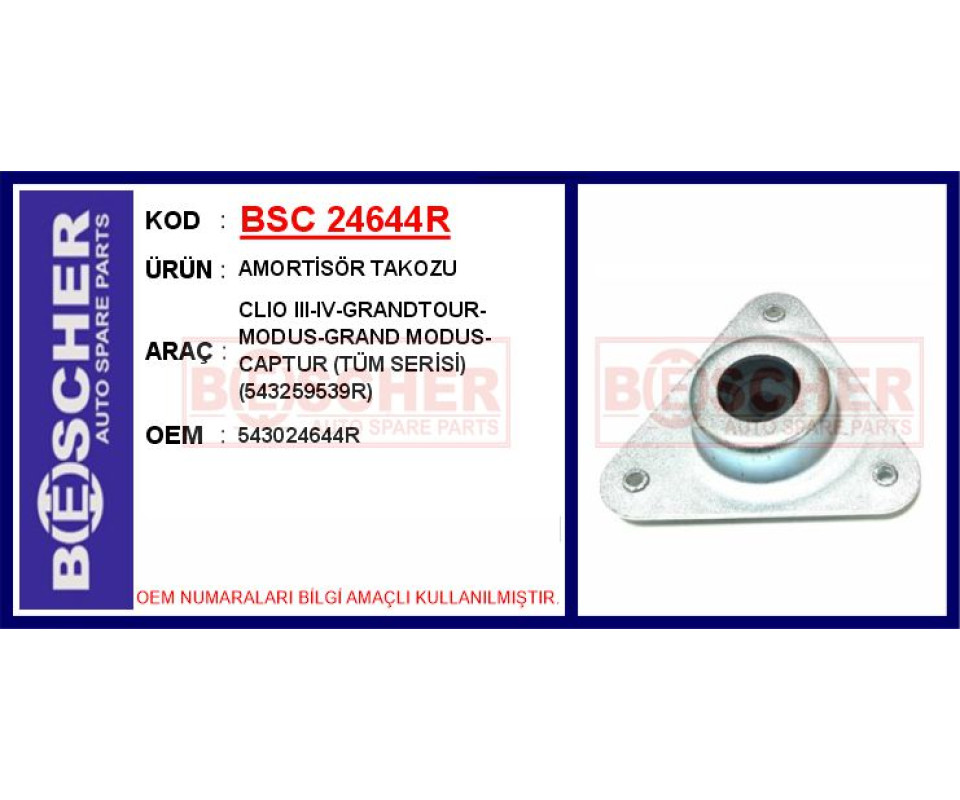 AMORTİSÖR TAKOZU CLIO III-IV-GRANDTOUR-MODUS-GRAND MODUS-CAPTUR TÜM SERİSİ 543259539R