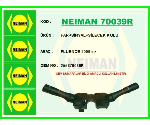 FAR SİNYAL SİLECEK KOLU FLUENCE 2009 >