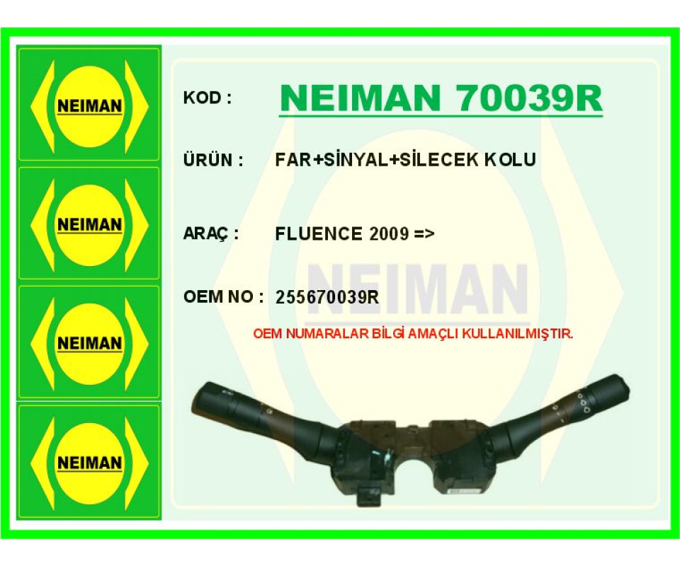 FAR SİNYAL SİLECEK KOLU FLUENCE 2009 >