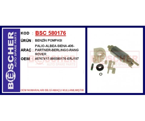 BENZİN POMPASI PALIO-ALBEA-SIENA-406-PARTNER-BERLINGO-RANG ROVER