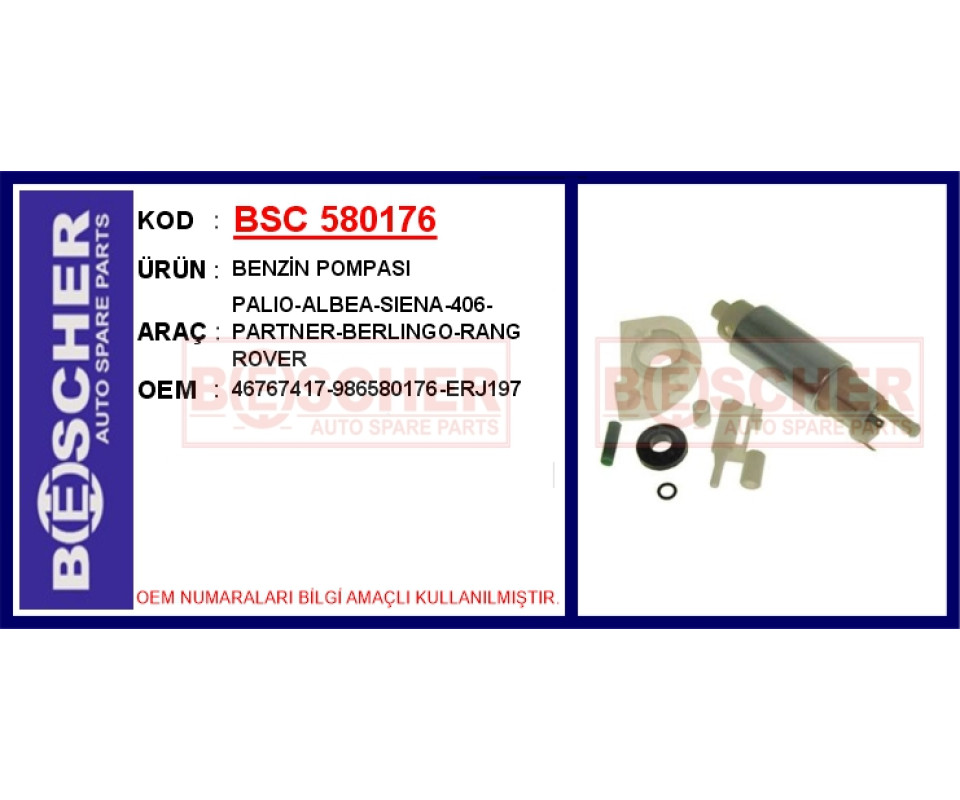 BENZİN POMPASI PALIO-ALBEA-SIENA-406-PARTNER-BERLINGO-RANG ROVER