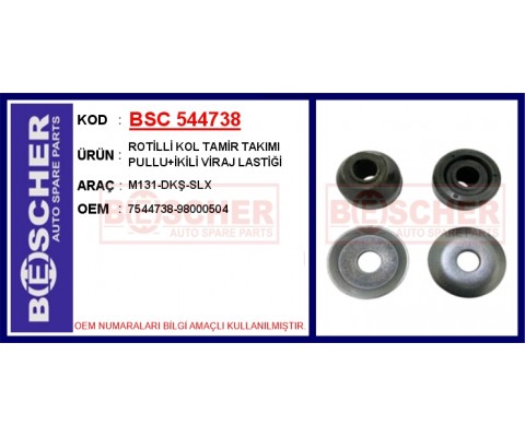 ROTİLLİ KOL TAMİR TAKIMI M131-DKŞ-SLX PULLU İKİLİ VİRAJ LASTİĞİ