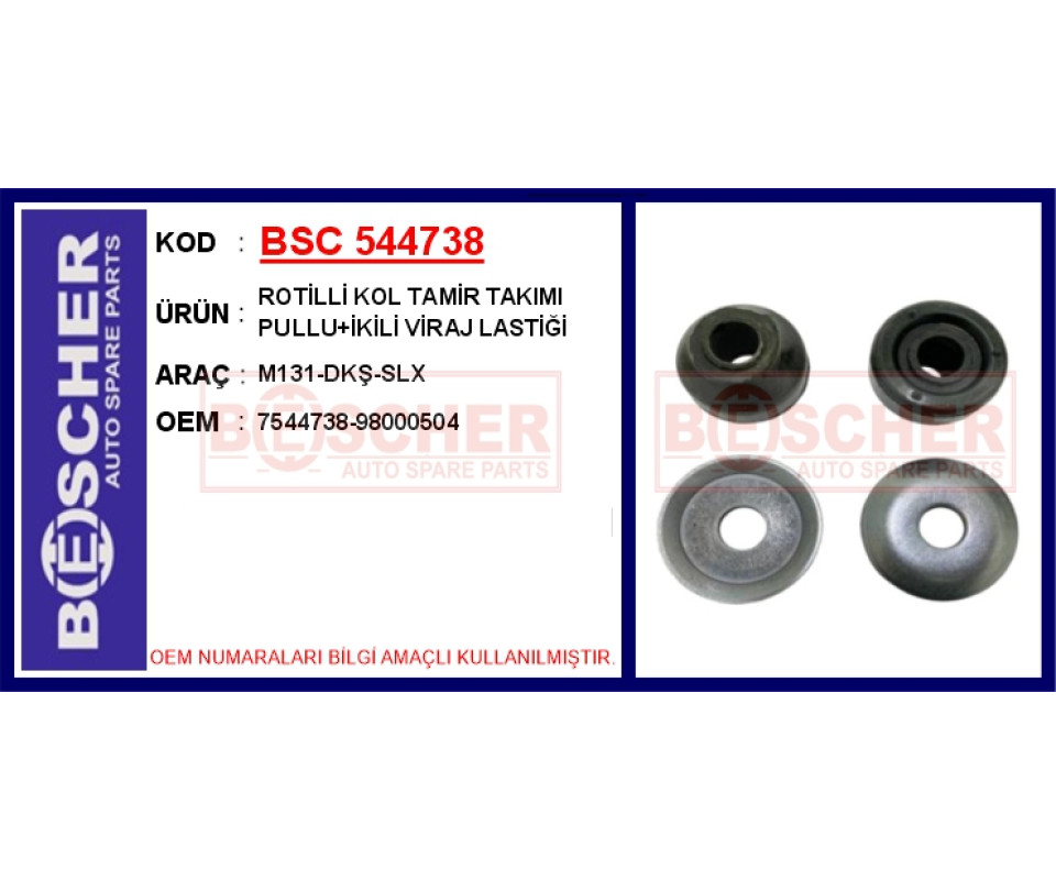 ROTİLLİ KOL TAMİR TAKIMI M131-DKŞ-SLX PULLU İKİLİ VİRAJ LASTİĞİ