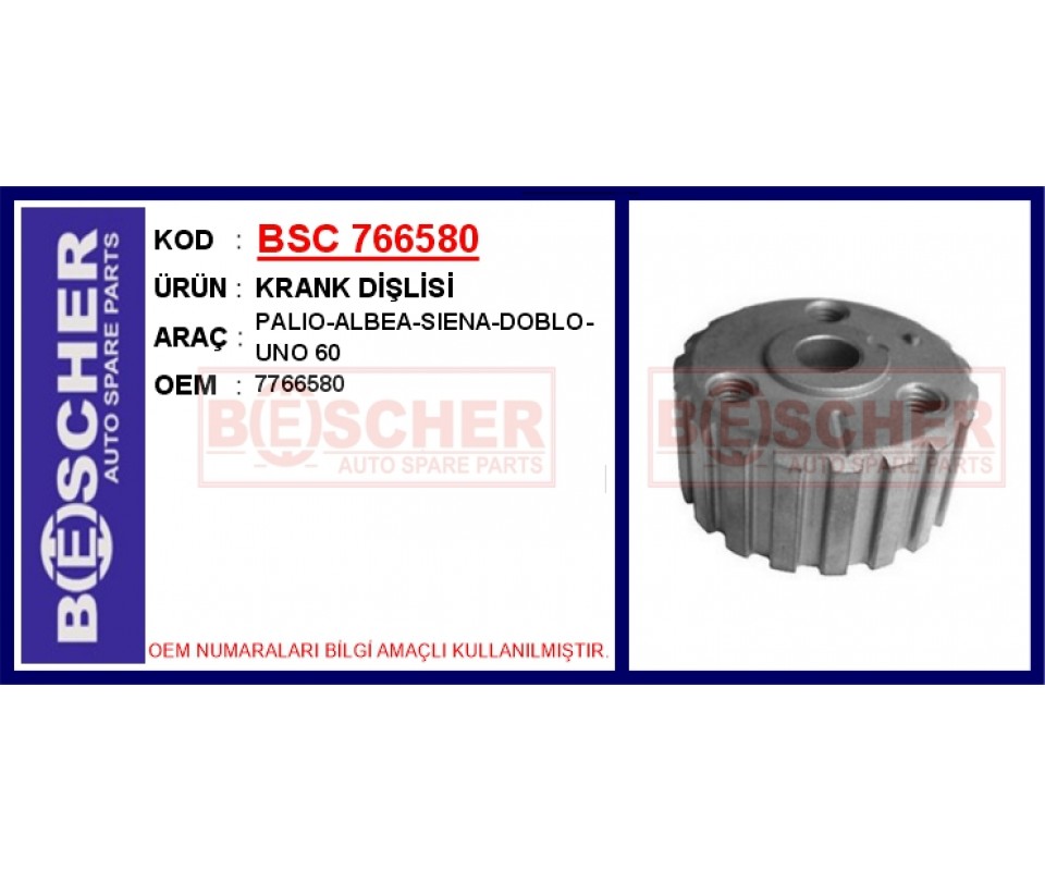 KRANK DİŞLİSİ PALIO-ALBEA-SIENA-DOBLO-UNO 60