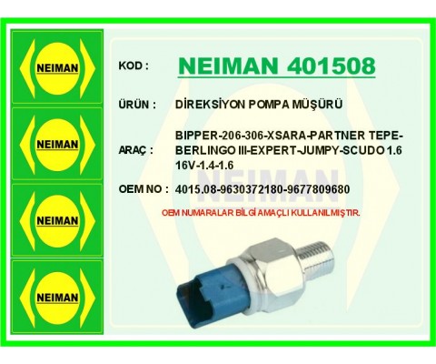 HİDROLİK DİREKSİYON YAĞ MÜŞÜRÜ P206-P306-P406-BIPPER-EXPERT-PARTNER TEPEE-BERLINGO III-XSARA-NEMO -JUMPY-C5-SCUDO 1.4-1.6-1.8-2.0