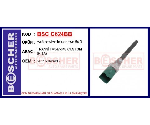 YAĞ SEVİYE İKAZ SENSÖRÜ TRANSİT V347-348-CUSTOM KISA