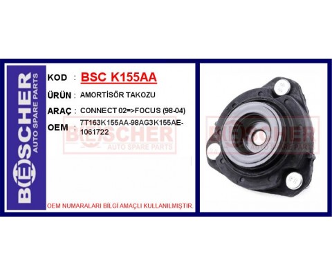 AMORTİSÖR TAKOZU ÖN FORD CONNECT-FOCUS 98>