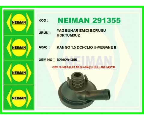 YAĞ BUHAR EMİCİ RENAULT KANGOO 05> CLIO III 05> MEGANE II 02>08 SCENIC II 02>08 1.5dCi 2.0
