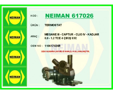 TERMOSTAT 95 RENAULT MEGANE IV 15> KADJAR 15> SCENIC IV 15> 1.2 TCE H5F