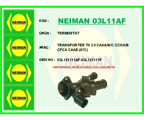 TERMOSTAT TRANSPORTER T6 2.0 CAAA/B/C CCHA/B CFCA CAAE 87C