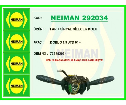 FAR SİNYAL SİLECEK KOLU DOBLO 1.9 JTD 01>