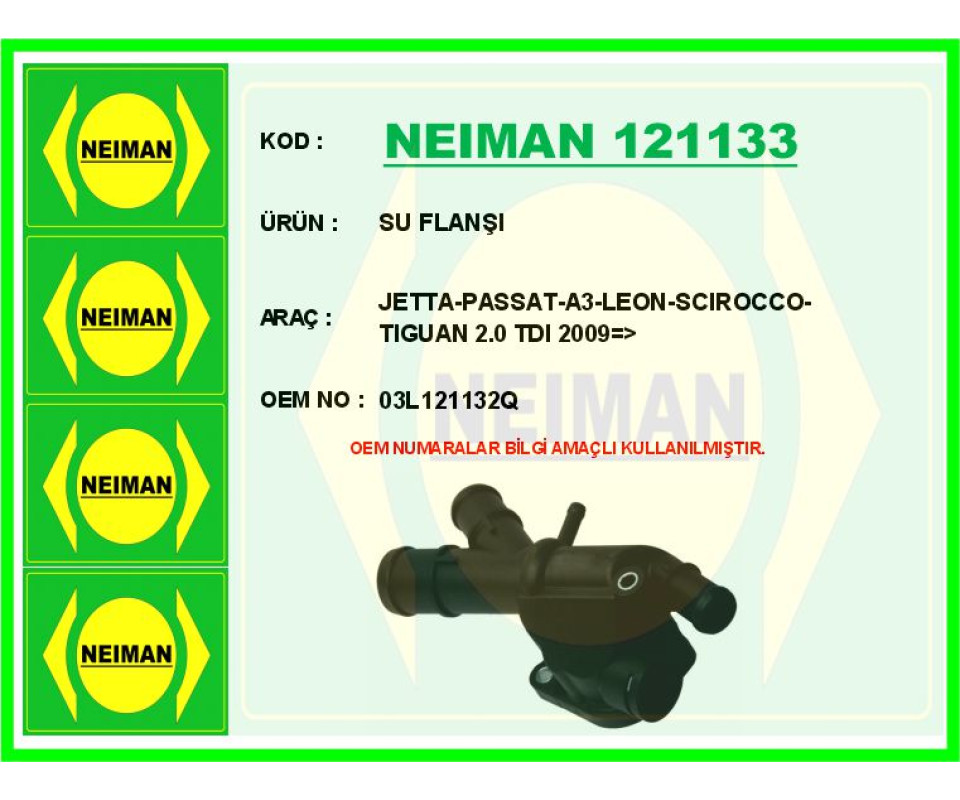 SU FLANŞI JETTA-PASSAT-A3-LEON-SCIROCCO-TIGUAN 2.0 TDI 2009 >