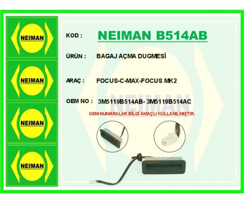 BAGAJ AÇMA DUGMESİ FOCUS-C-MAX-FOCUS MK2