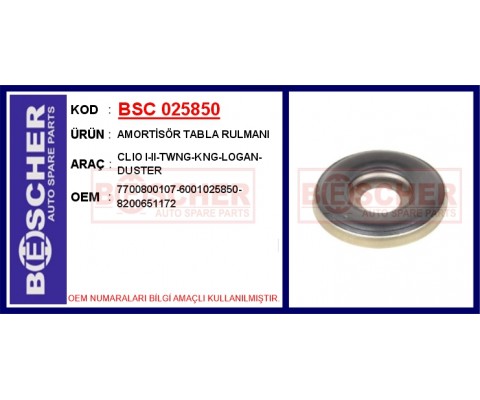 AMORTİSÖR TABLA RULMANI CLIO I-II-TWNG-KNG-LOGAN-DUSTER