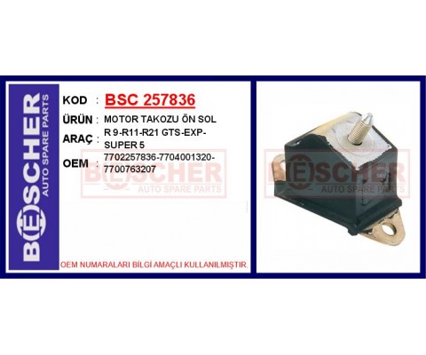 MOTOR TAKOZU ÖN SOL R9-R11-R21 GTS-EXP-SUPER 5