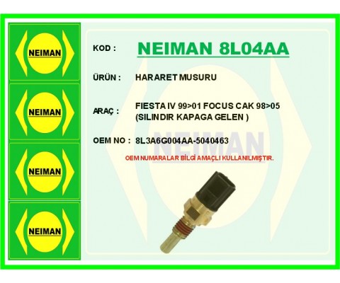 HARARET MUSURU FIESTA IV 99>01 FOCUS CAK 98>05 SILINDIR KAPAGA GELEN