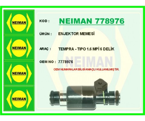 ENJEKTOR MEMESİ TEMPRA - TIPO 1.6 MPİ 6 DELİK