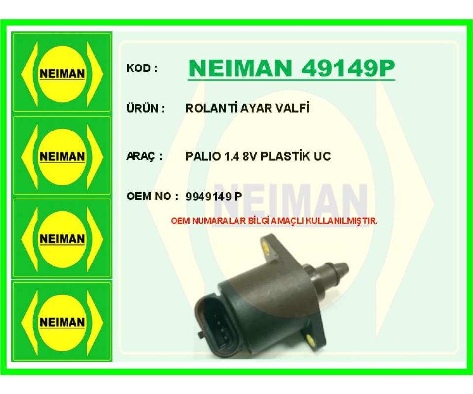 ROLANTİ AYAR VALFİ PALIO 1.4 8V PLASTİK UC