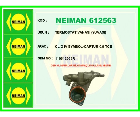 TERMOSTAT VANASI YUVASI CLIO IV SYMBOL-CAPTUR 0.9 TCE
